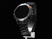 Новий смарт-годинник GlacierX Lunar Black + Сталева браслет + Захисна плівка