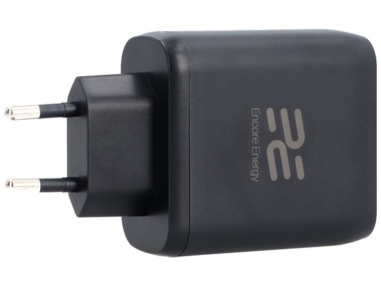 Nuovo caricabatterie da rete GaN 65W USB-A + USB-C QC PD Encore Energy MD-65C4329
