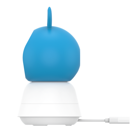 New smart WiFi baby monitor camera rotating FHD lullaby alarm + Encore View Baby Guard Blue