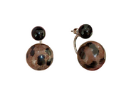 Black Leopard Earrings