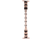 Nouvelle bracelet pour smartwatch GlacierX Zirconia Chain Bracelet Rose Gold pour Apple Watch 38/40/41mm couleur Or Rose