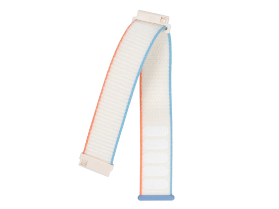 Новий ремінець для смарт-годинника GlacierX Grip Strap Nylon Tropical Cream Кремовий + синій та помаранчевий 22мм
