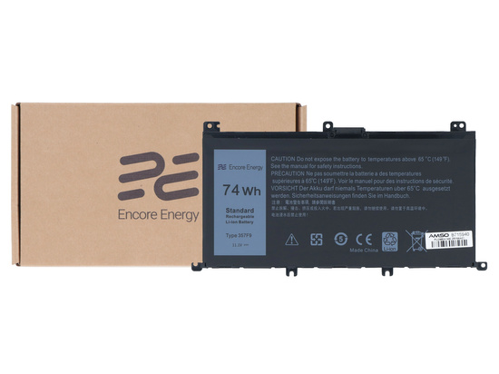 Nová baterie Encore Energy pro Dell Inspiron 15 5576 5577 7557 7559 7567 7566 74Wh 11.1V 6600mAh 357F9