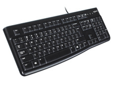 New Logitech K120 USB QWERTY Keyboard Black