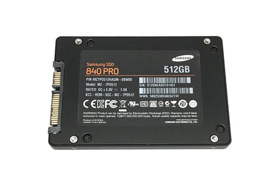 Dysk Samsung 840 PRO 512GB SSD SATA 2,5'' MZ-7PD512