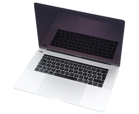 Apple MacBook Pro A1990 2018 Silver i7-8850H 16GB 512GB SSD 2880x1800 Radeon Pro 560X Class A MacOS Big Sur QWERTY