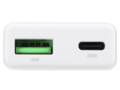 Neue SLIM GaN 20W USB-A USB-C QC PD Netzladegerät Encore Energy MD-2083ZA + Kabel 2x USB-C 100cm