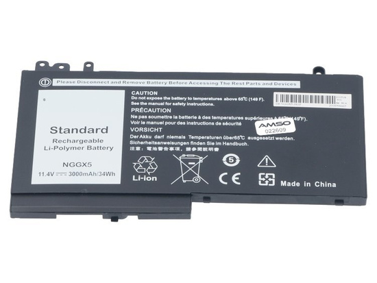 New battery for Dell Latitude E5470 E5270 E5570 E5750 34Wh 11.4V 3000mAh NGGX5