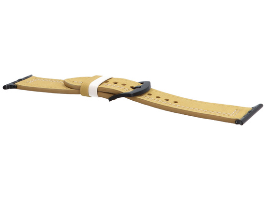 Nueva correa para smartwatch GlacierX Leather Seam Avocado Green dedicada a Apple Watch 42/44/45/49mm