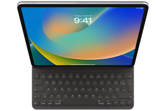 Originální klávesnice iPad Pro Keyboard 12,9'' BLACK švédská QWERTY