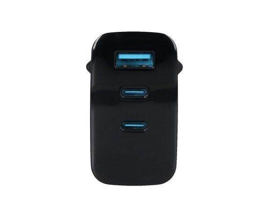 Nová síťová nabíječka Encore Energy GaN QC 4+ PD 3.0 USB-A USB-C x2 65W MD-6583R displej + adaptér Samsung Micro USB na USB-C