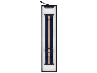 Nouvelle sangle GlacierX Nylon SlideLock Ocean Blue pour Apple Watch 42/44/45/49mm Bleu marine