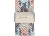 Nový pásek GlacierX Braided Magnetic Buckle Mint Candy pro Apple Watch 38/40/41mm Mátovo-růžový