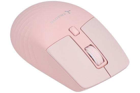 Nová Bezdrátová Kancelářská Myš Triadyn THALASSA Bluetooth 2.4 GHz 1600DPI Růžová