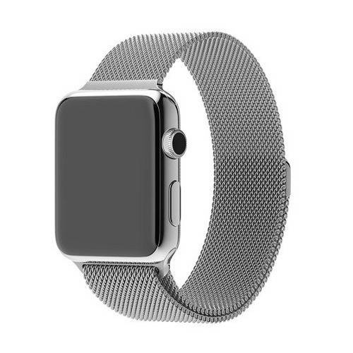 Оригінал Apple Ремінець Годинник Міланська петля сріблястий 42 мм