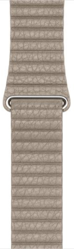 Originale Apple Cinturino orologio in pelle Loop Stone 42mm / L in confezione sigillata