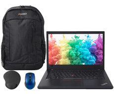 Lenovo ThinkPad T480 i5-8250U 8GB 480GB SSD 1920x1080 Třída A- Windows 11 Professional + Batoh + Myš + Podložka