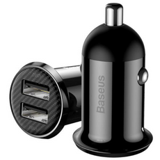 Baseus Grain Pro Car Charger USB-A 24W 4.8A Black