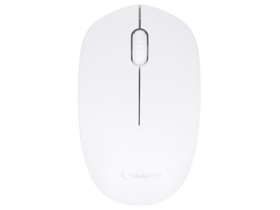 Nuovo Set Ufficio Wireless Triadyn PLEIONE Tastiera CRESSIDA e Mouse VEGA 1600 DPI Bianco