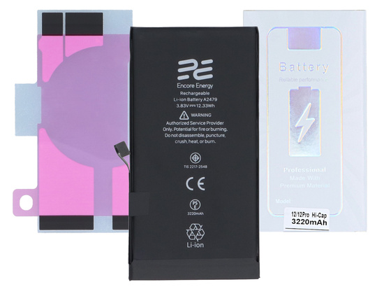 Нова батарея Encore Energy для Apple iPhone 12 та 12 Pro 616-00644 12.33Wh 3.83V 3220mAh A2479