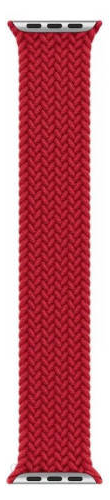 Originál Apple Braided Solo Loop Red 45mm, velikost 4 v uzavřeném balení 