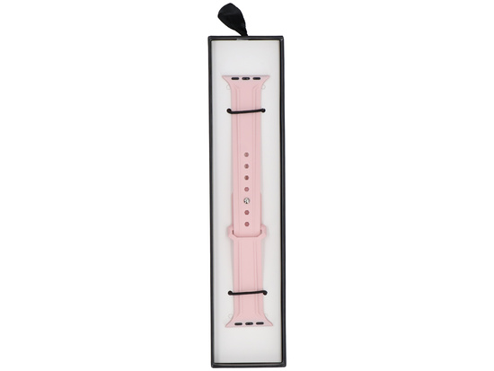 New strap for smartwatch GlacierX Silicone Synthwave Pale Pink for Apple Watch 38/40/41mm Pink
