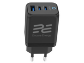Neue GaN 45W USB-A + 2x USB-C QC PPS PD Netzladegerät Encore Energy MD-4583RA