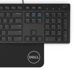 Нова клавіатура Dell QuietKey KB216 чорна QWERTY + наліпки OEM