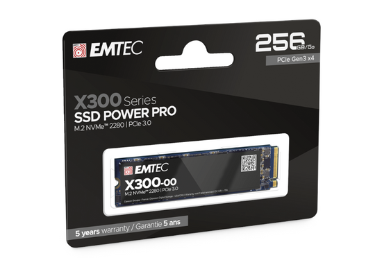 Nuovo disco rigido SSD EMTEC X300 Power Pro 256 GB SSD M.2 2280 PCI-E NVMe (ECSSD256GX300)