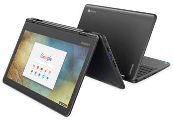 Touchscreen Lenovo Chromebook N23 Yoga 2-in-1 Black MediaTek MT8173 4GB 32GB Flash 1366x768 Grade A Chrome OS