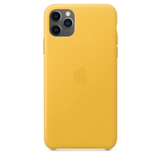 Oryginalne etui skórzane Apple iPhone 11 Pro Max Meyer Lemon