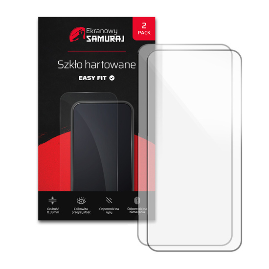 Nouveau Verre de Protection Écran Samouraï pour Apple iPhone 16 Pro Max avec cadre Easy Fit | 2-Pack