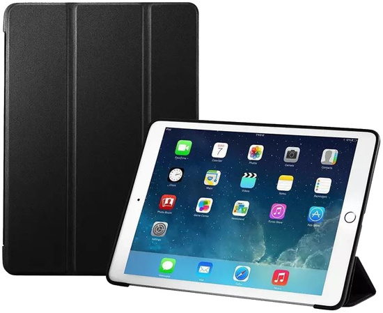 Apple iPad Air A1475 Cellular 1GB 32GB Silber Klasse A- iOS + Hülle Etui für Apple iPad 9.7'' iPad 2018 / 2017 / Air / Air 2 Schwarz