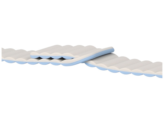 Новий ремінець для смарт-годинника GlacierX Silicone Magnetic Wave Creamy Sky Кремово-блакитний 22мм