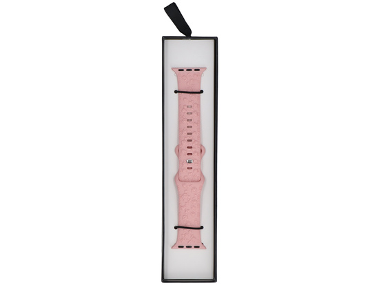 Nouveau bracelet en silicone texturé GlacierX Misty Rose pour Apple Watch 38/40/41mm Rose