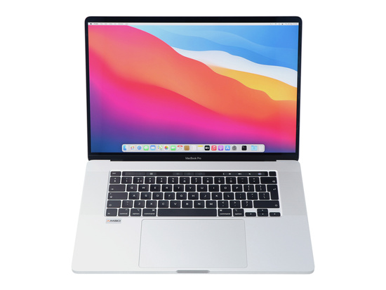 Apple MacBook Pro 16" A2141 2019 Silber i7-9750H 32GB 512GB SSD 3072x1920 AMD Radeon Pro 5300M Klasse A- MacOS Big Sur