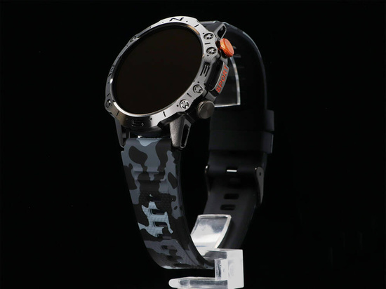 Neuer Smartwatch GlacierX Tactical Black Camo + Displayschutzfolie