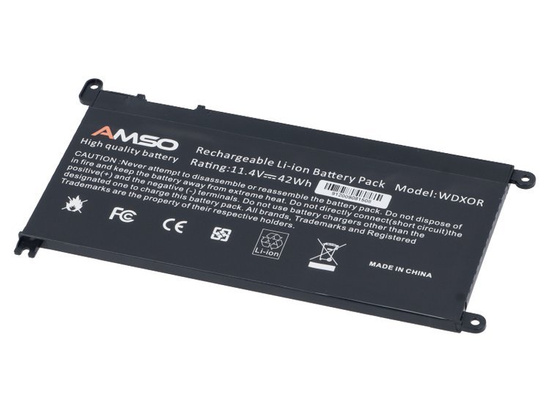 Nová baterie pro Dell Inspiron 13 5368 5379 15 5567 5568 5578 7570 Vostro 14 5468 15 5568 WDX0R 11.4V 42Wh 3500mAh