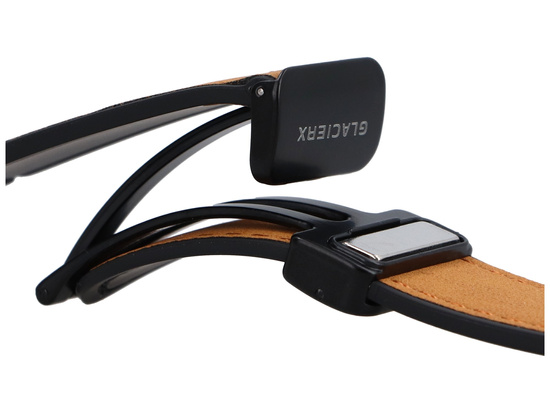 Neues GlacierX Lederarmband mit Magnetverschluss Amber Oak für die Apple Watch 42/44/45/49mm Karamell.