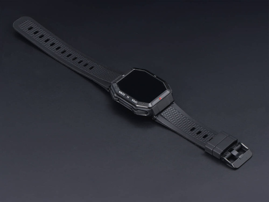 Nuevo Smartwatch GlacierX Trail Black + Correa para smartwatch GlacierX Grip Strap Nylon Black 22mm