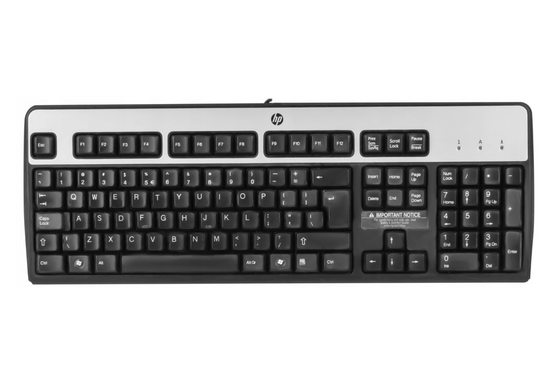 KLÁVESNICE HP KU-0316 537746-041 QWERTY +samolepky pro polské rozložení