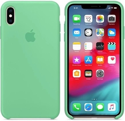 Neue Original Silikonhülle Apple iPhone XS Max Spearmint