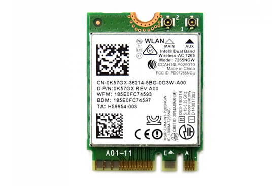 Intel 0K57GX 7265NGW Dell M.2 WiFi WLAN Card