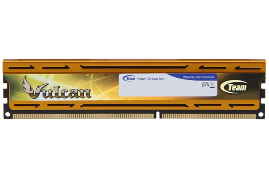 Paměť RAM TeamGroup Vulcan 4GB DDR3 1600MHz TLYD34G1600HC9BK