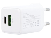 Neue GaN-Netzteil-Ladegerät 20W USB-A USB-C QC PD Encore Energy MD-2083ZC + Kabel 2x USB-C 50cm