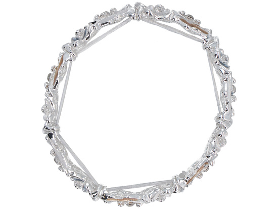 Armband Arkadia Grau-Gelb