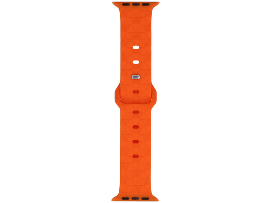 Cinturino per smartwatch GlacierX Silicone Rhombille Arancione Vibrante per Apple Watch 42/44/45/49mm Arancione