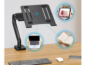 Nouveau Support de Bureau Triadyn SoloLift pour Moniteur ou Ordinateur Portable Ergonomique Réglable Rotatif TRD-BLK-1L