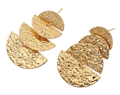 Boucles d'oreilles Vagues Dorées