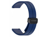 GlacierX Grip Strap Nylon Black + Silicone Magnetic Buckle Midnight Blue + Grip Strap Nylon Ocean Blue 22mm smartwatch strap set